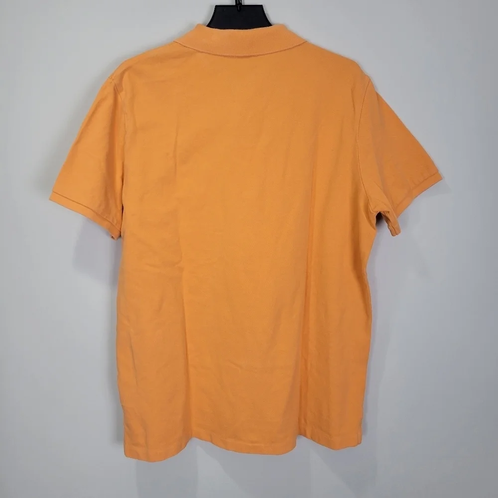 Ralph Lauren Polo Orange Short Sleeve Shirt Pony Logo Men's XL Classic Fit